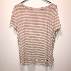 American Eagle Striped Short Sleeve Shirt